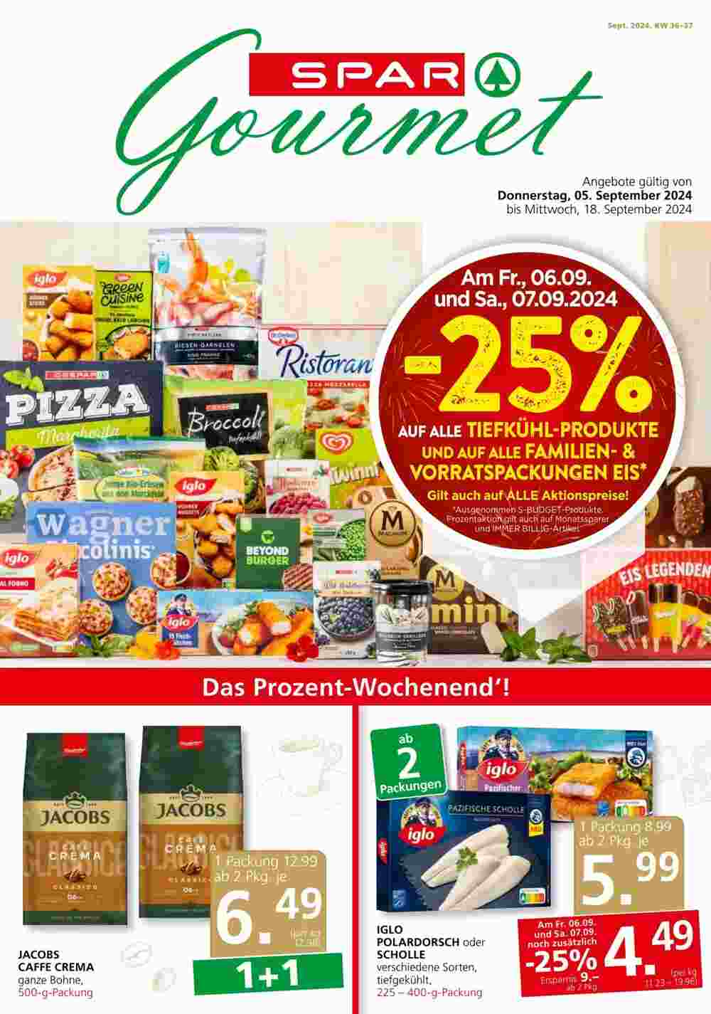 SPAR Gourmet Flugblatt (ab 05.09.2024) - Angebote und Prospekt - Seite 1