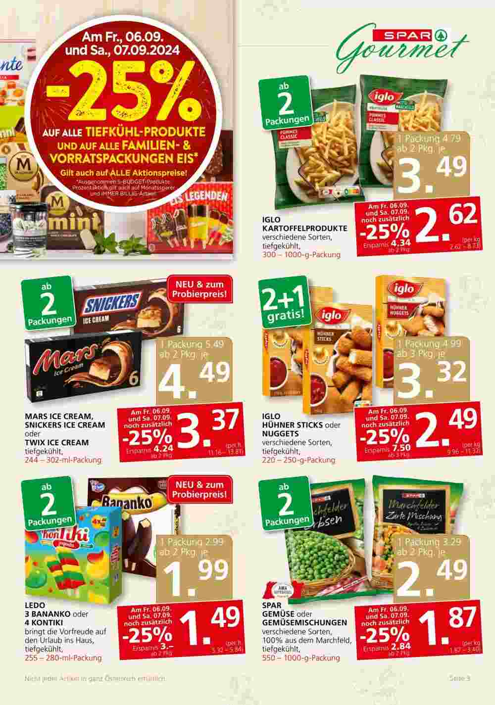 SPAR Gourmet Flugblatt (ab 05.09.2024) - Angebote und Prospekt - Seite 3