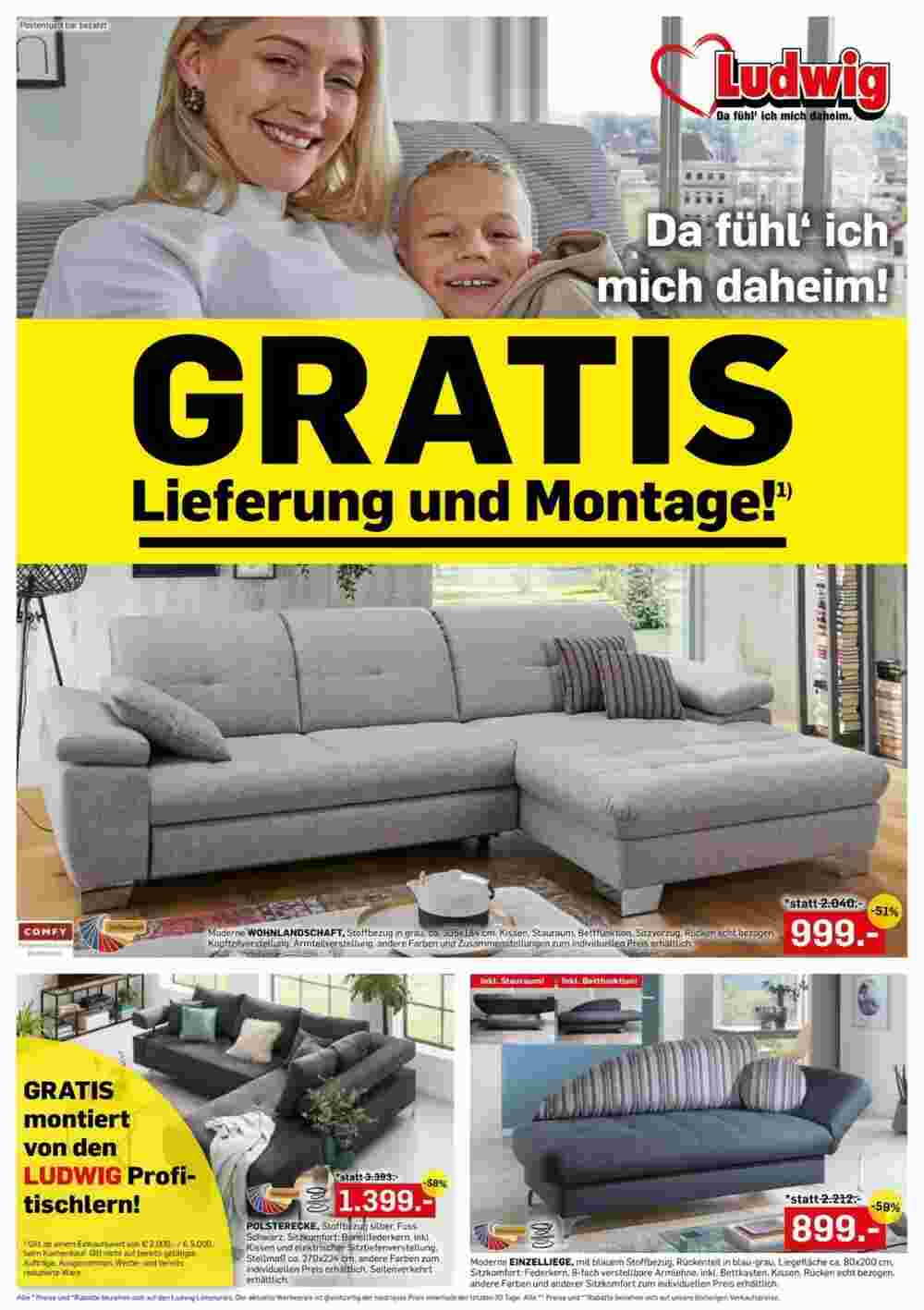 Möbel Ludwig Flugblatt (ab 09.09.2024) - Angebote und Prospekt - Seite 1