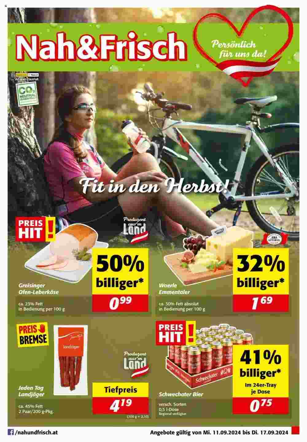 Nah&Frisch Flugblatt (ab 11.09.2024) - Angebote und Prospekt - Seite 1