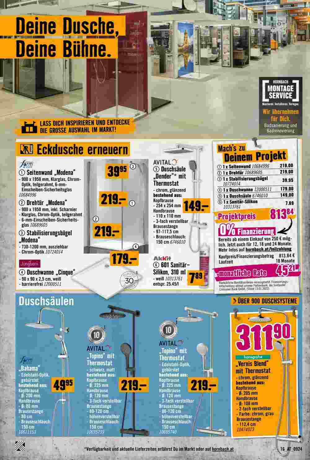 Hornbach Flugblatt (ab 11.09.2024) - Angebote und Prospekt - Seite 16