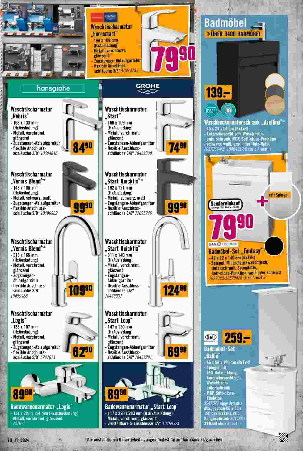 Hornbach Flugblatt (ab 11.09.2024) - Angebote und Prospekt - Seite 19