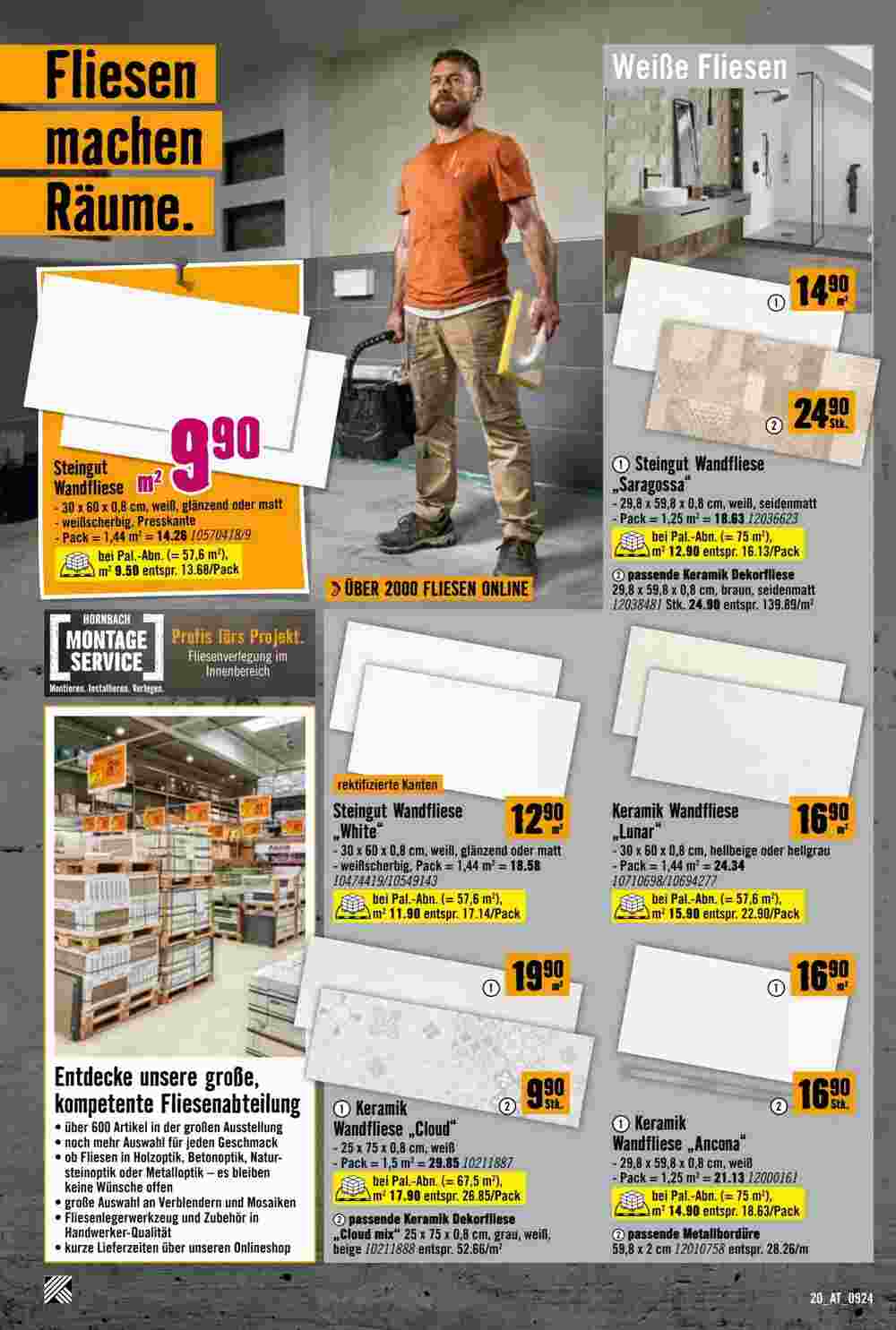 Hornbach Flugblatt (ab 11.09.2024) - Angebote und Prospekt - Seite 20