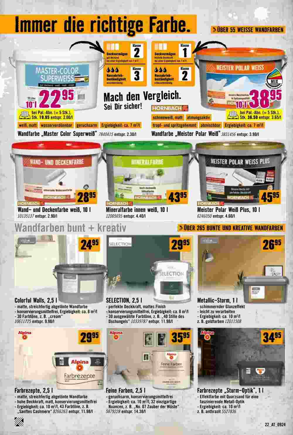 Hornbach Flugblatt (ab 11.09.2024) - Angebote und Prospekt - Seite 22