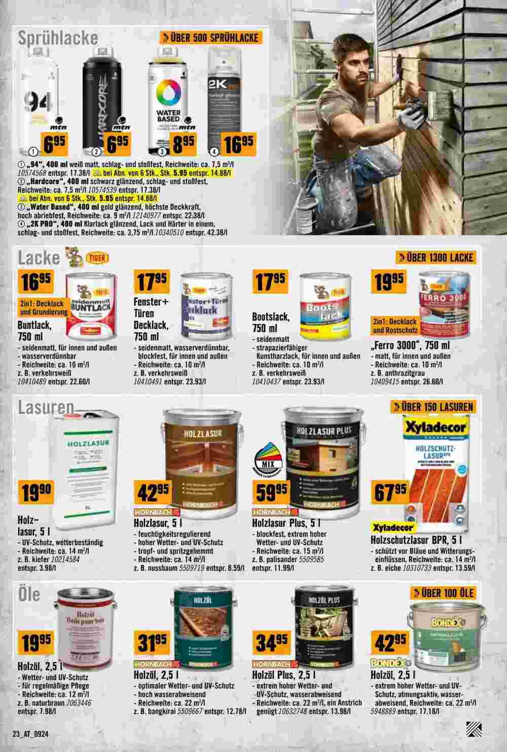 Hornbach Flugblatt (ab 11.09.2024) - Angebote und Prospekt - Seite 23