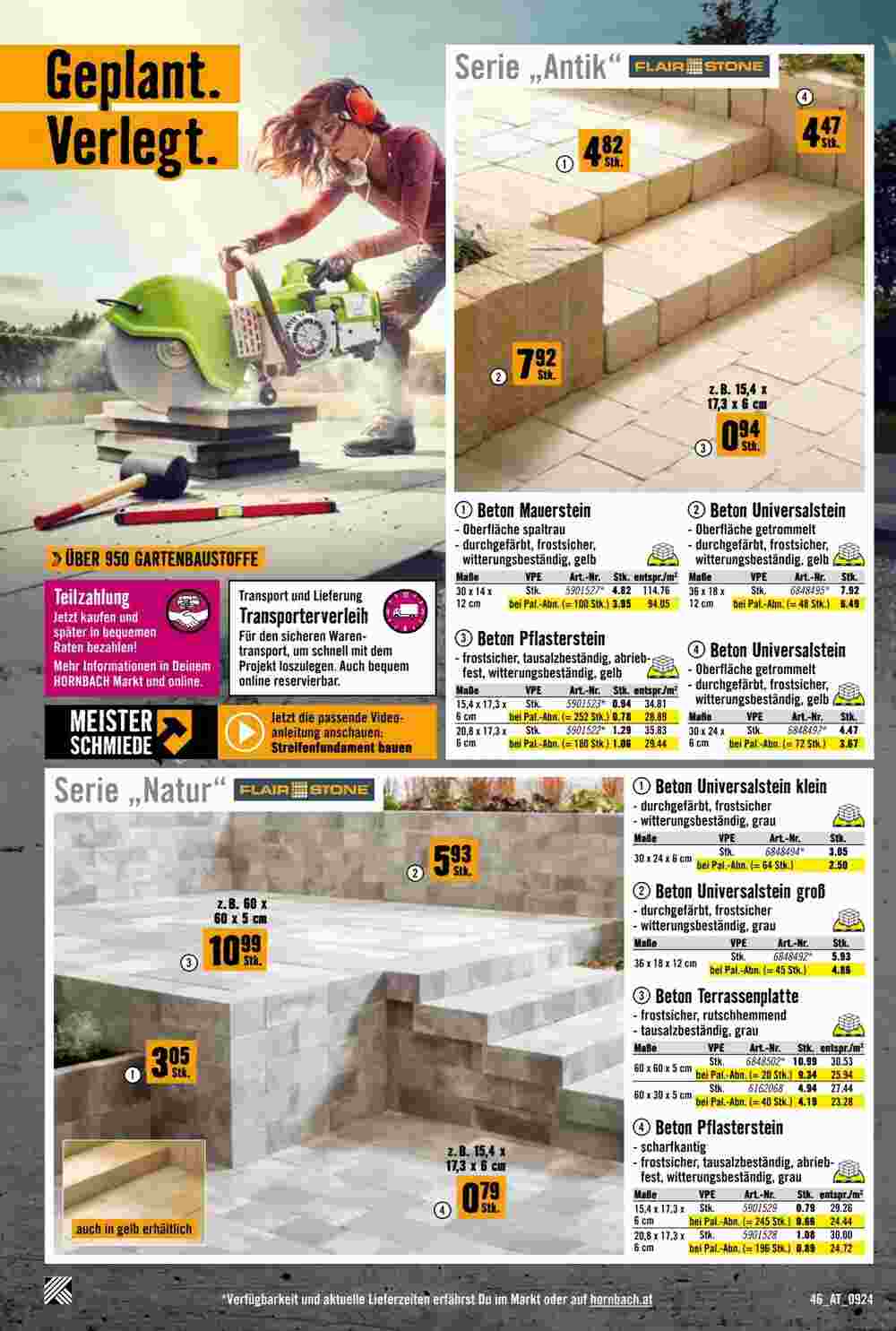 Hornbach Flugblatt (ab 11.09.2024) - Angebote und Prospekt - Seite 46