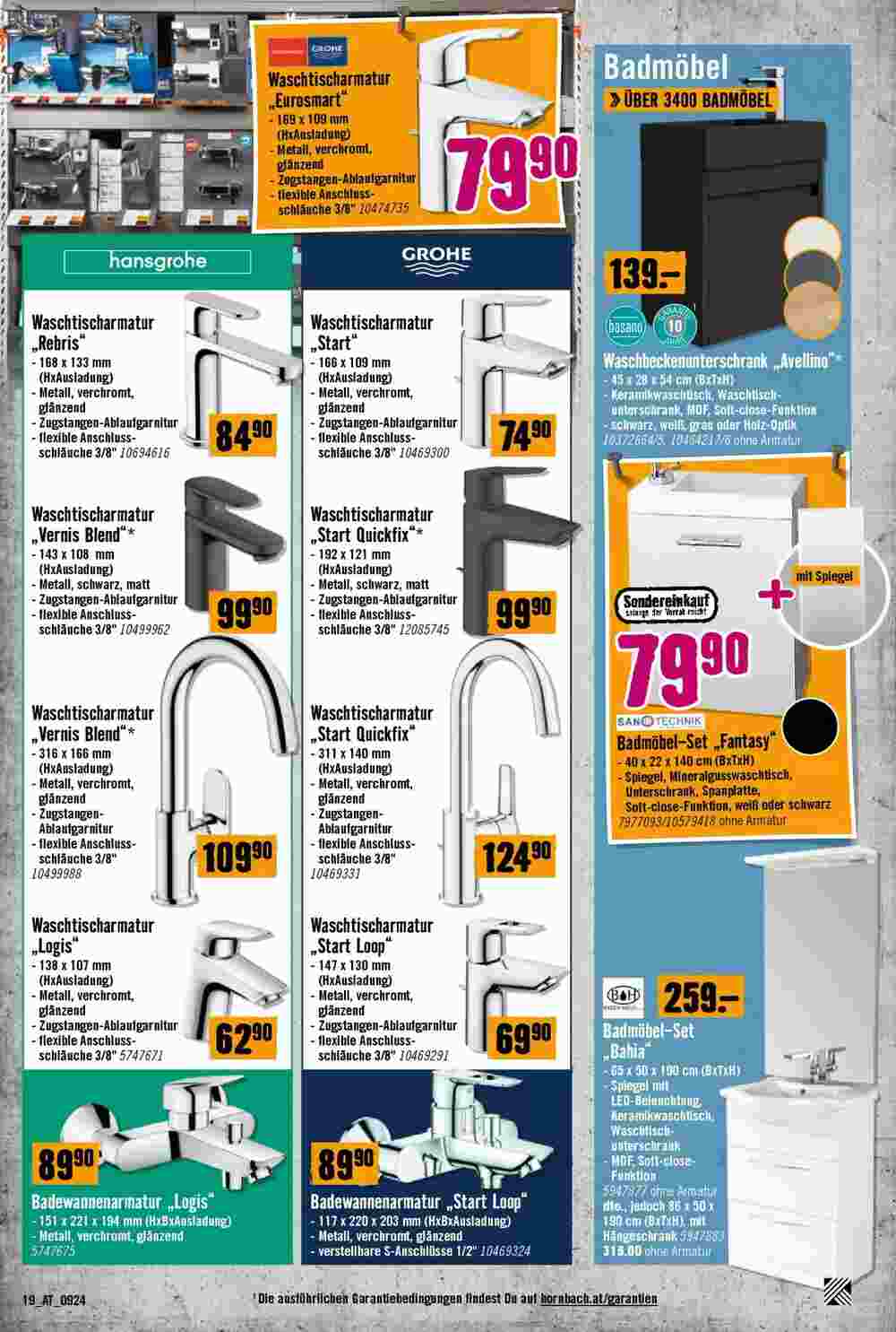 Hornbach Flugblatt (ab 11.09.2024) - Angebote und Prospekt - Seite 19