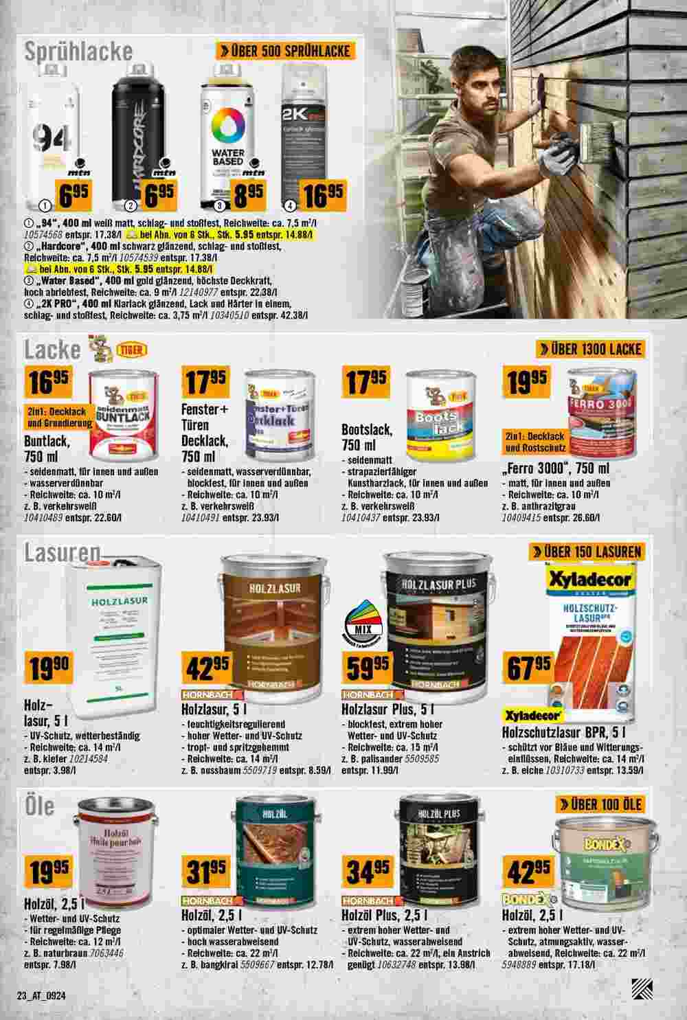 Hornbach Flugblatt (ab 11.09.2024) - Angebote und Prospekt - Seite 23