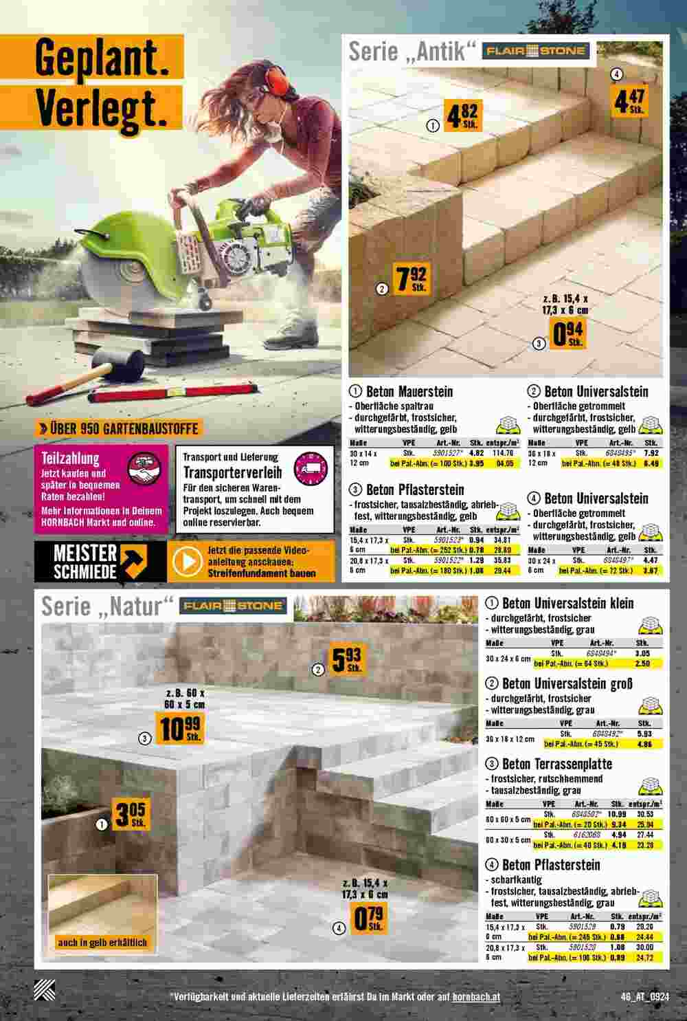 Hornbach Flugblatt (ab 11.09.2024) - Angebote und Prospekt - Seite 46