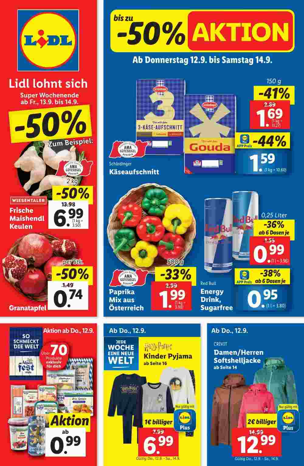 Lidl Flugblatt (ab 12.09.2024) - Angebote und Prospekt - Seite 1