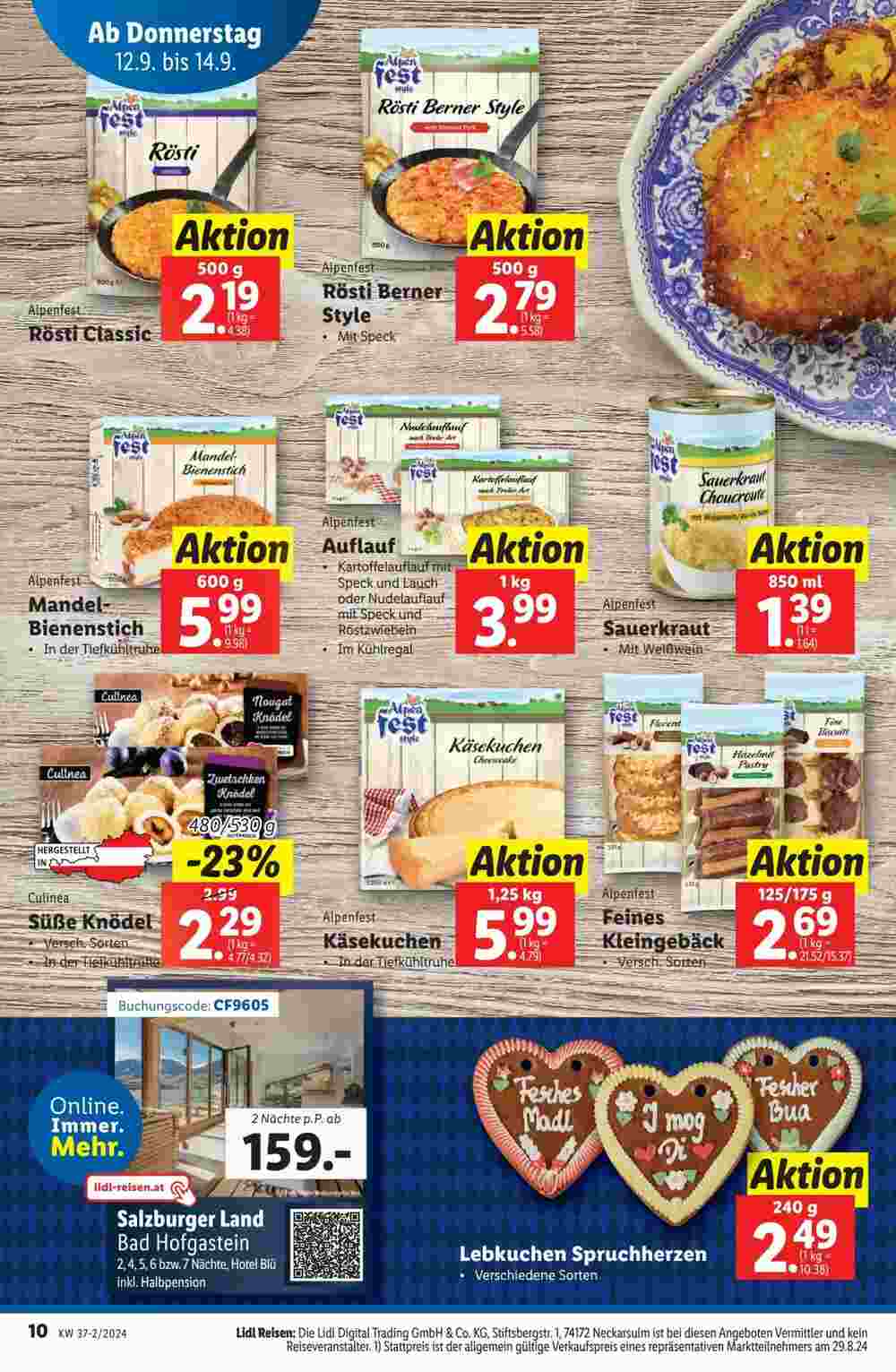 Lidl Flugblatt (ab 12.09.2024) - Angebote und Prospekt - Seite 10