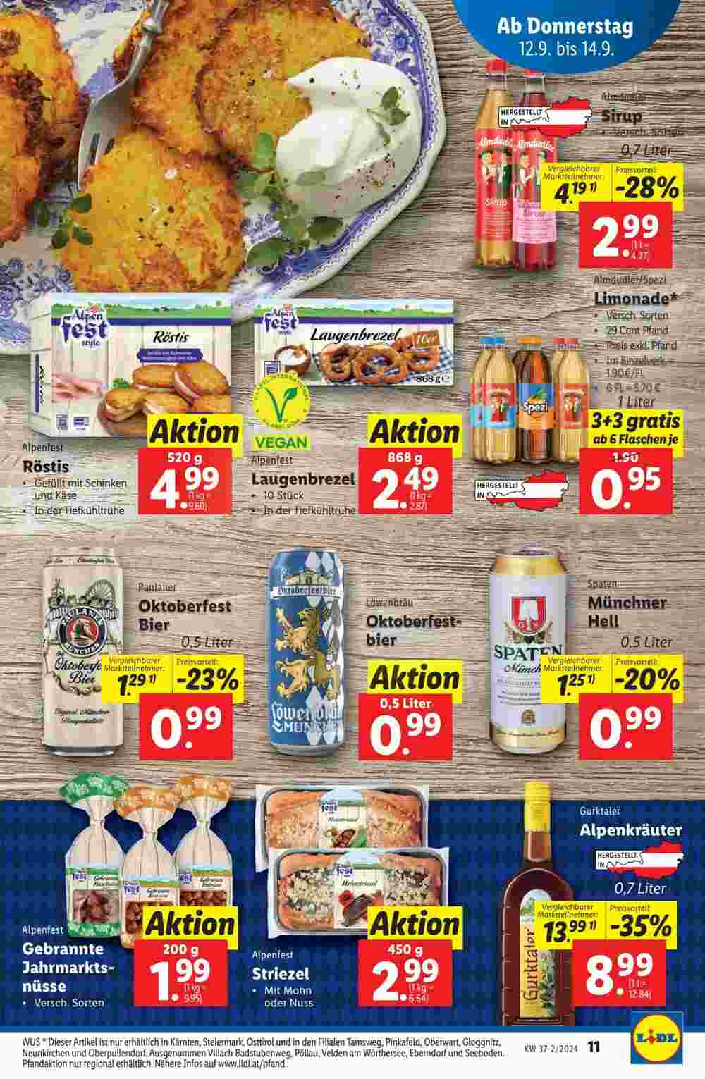 Lidl Flugblatt (ab 12.09.2024) - Angebote und Prospekt - Seite 11