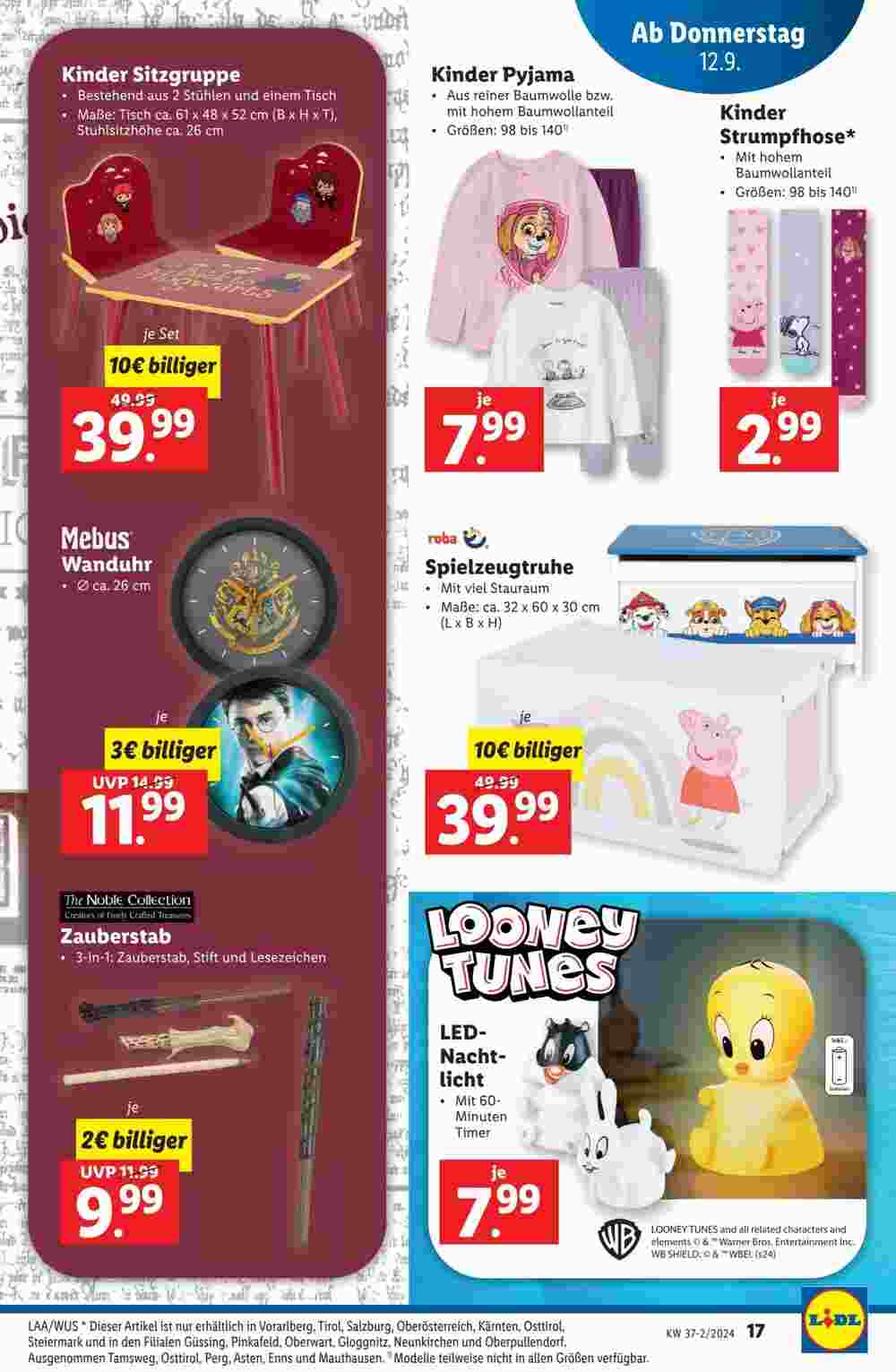 Lidl Flugblatt (ab 12.09.2024) - Angebote und Prospekt - Seite 17