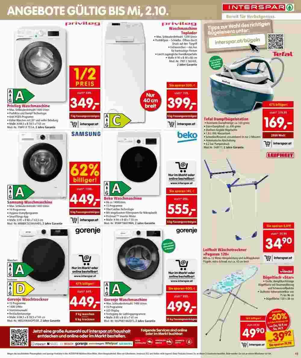 Interspar Flugblatt (ab 12.09.2024) - Angebote und Prospekt - Seite 13