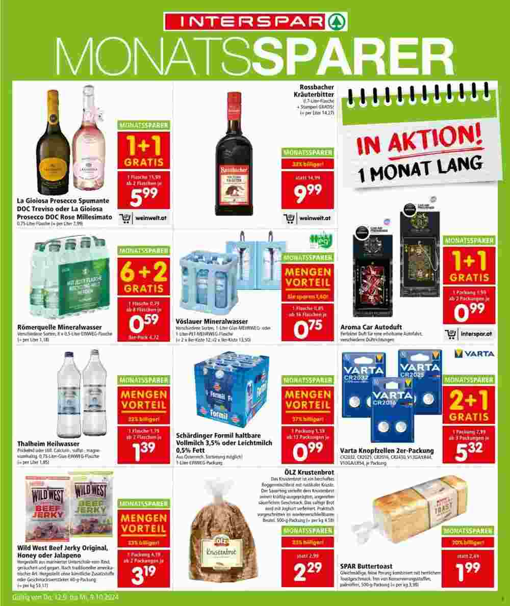 Interspar Flugblatt (ab 12.09.2024) - Angebote und Prospekt - Seite 9