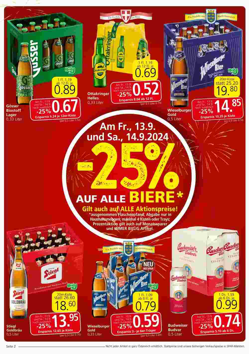 Spar Flugblatt (ab 12.09.2024) - Angebote und Prospekt - Seite 2