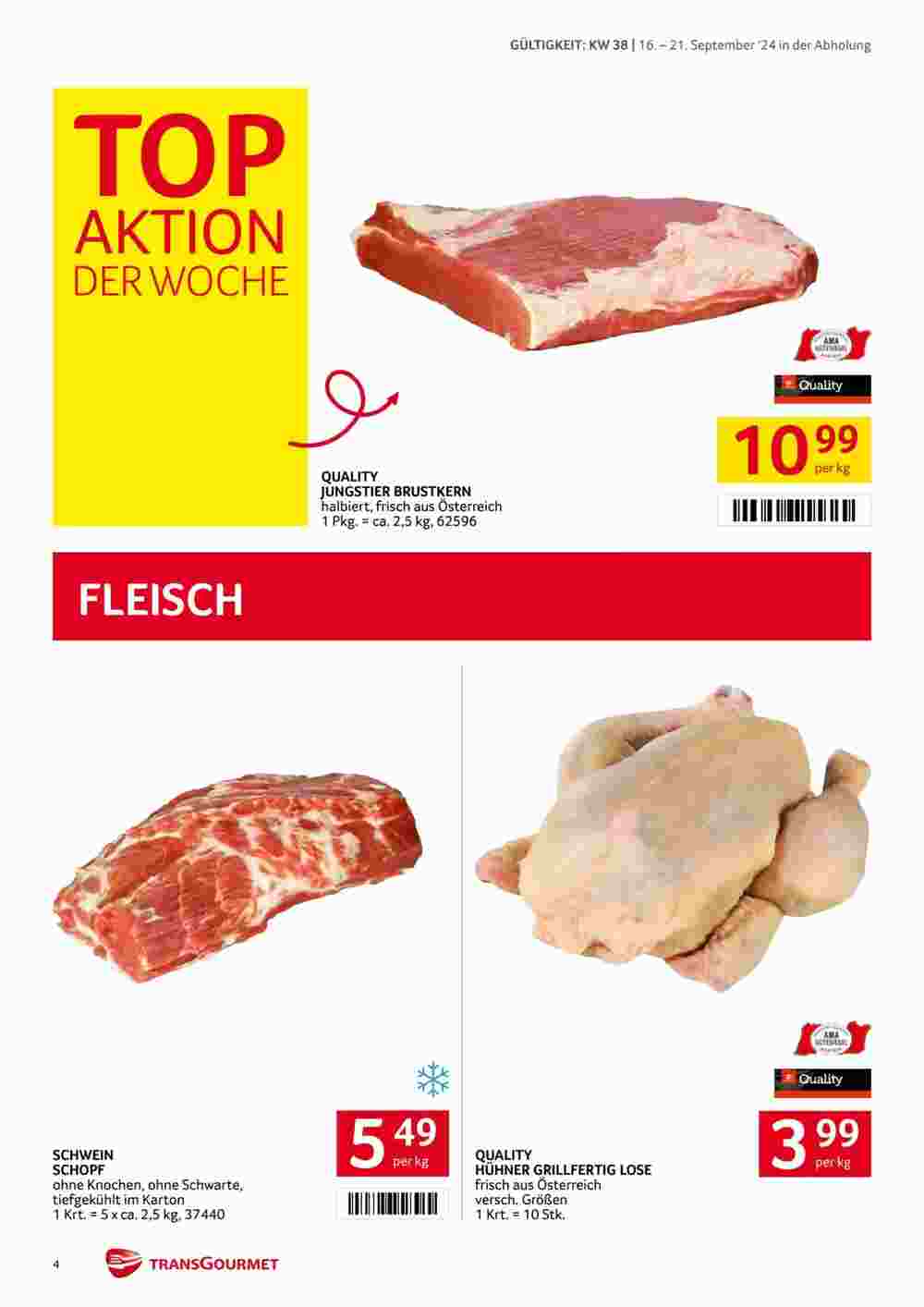 Transgourmet Flugblatt (ab 16.09.2024) - Angebote und Prospekt - Seite 4