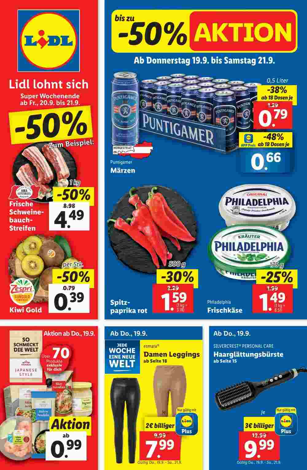 Lidl Flugblatt (ab 19.09.2024) - Angebote und Prospekt - Seite 1