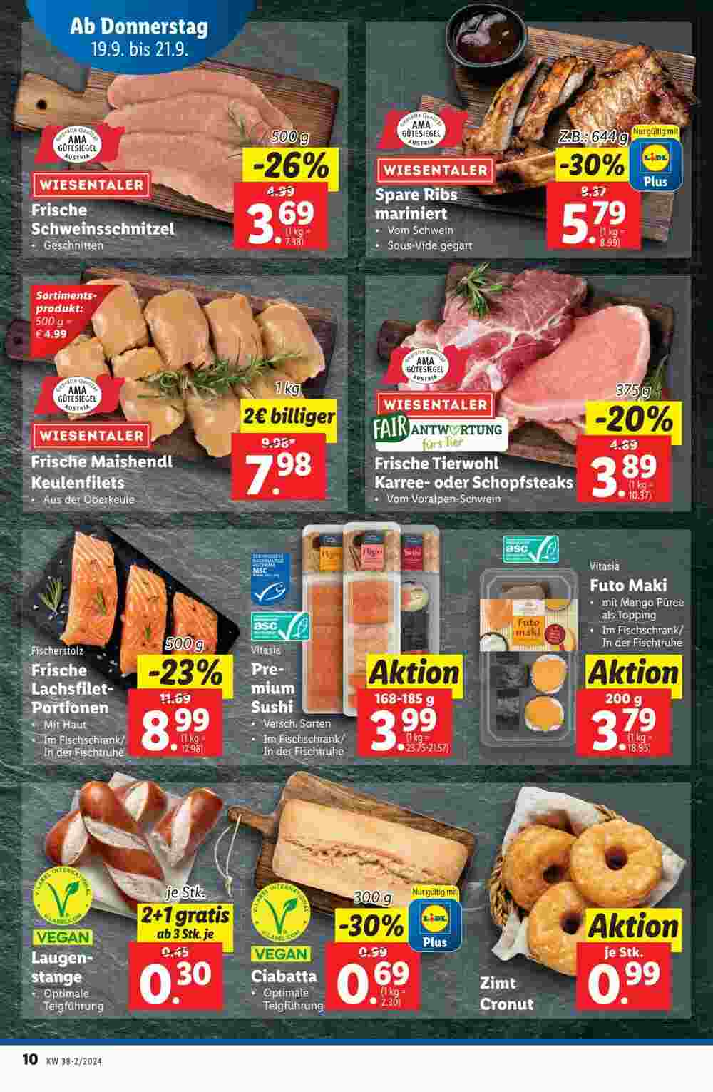 Lidl Flugblatt (ab 19.09.2024) - Angebote und Prospekt - Seite 10