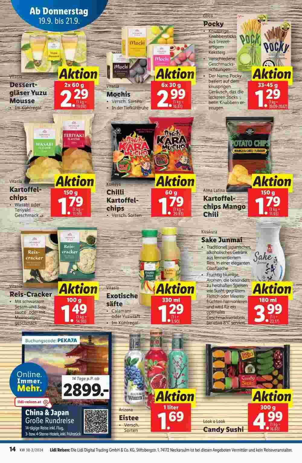 Lidl Flugblatt (ab 19.09.2024) - Angebote und Prospekt - Seite 14