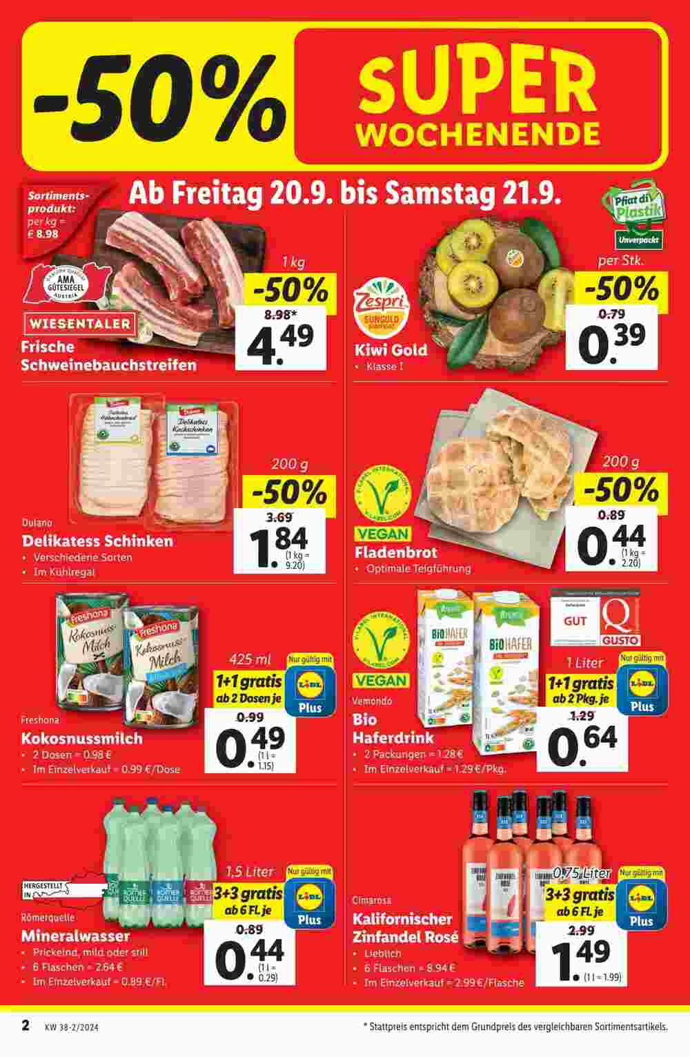 Lidl Flugblatt (ab 19.09.2024) - Angebote und Prospekt - Seite 2