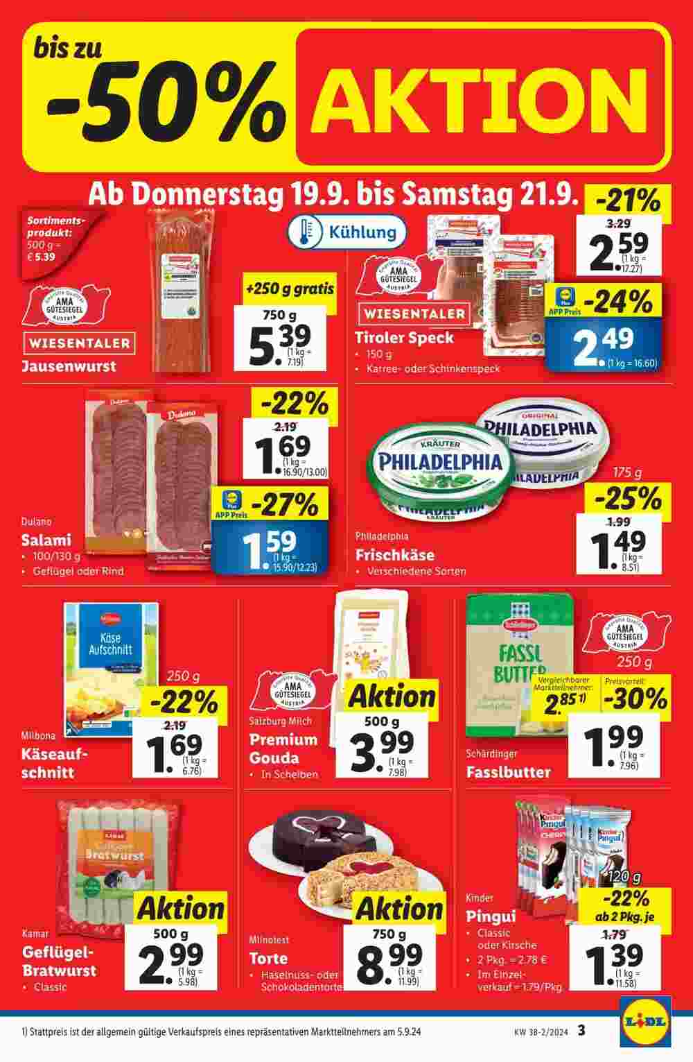 Lidl Flugblatt (ab 19.09.2024) - Angebote und Prospekt - Seite 3