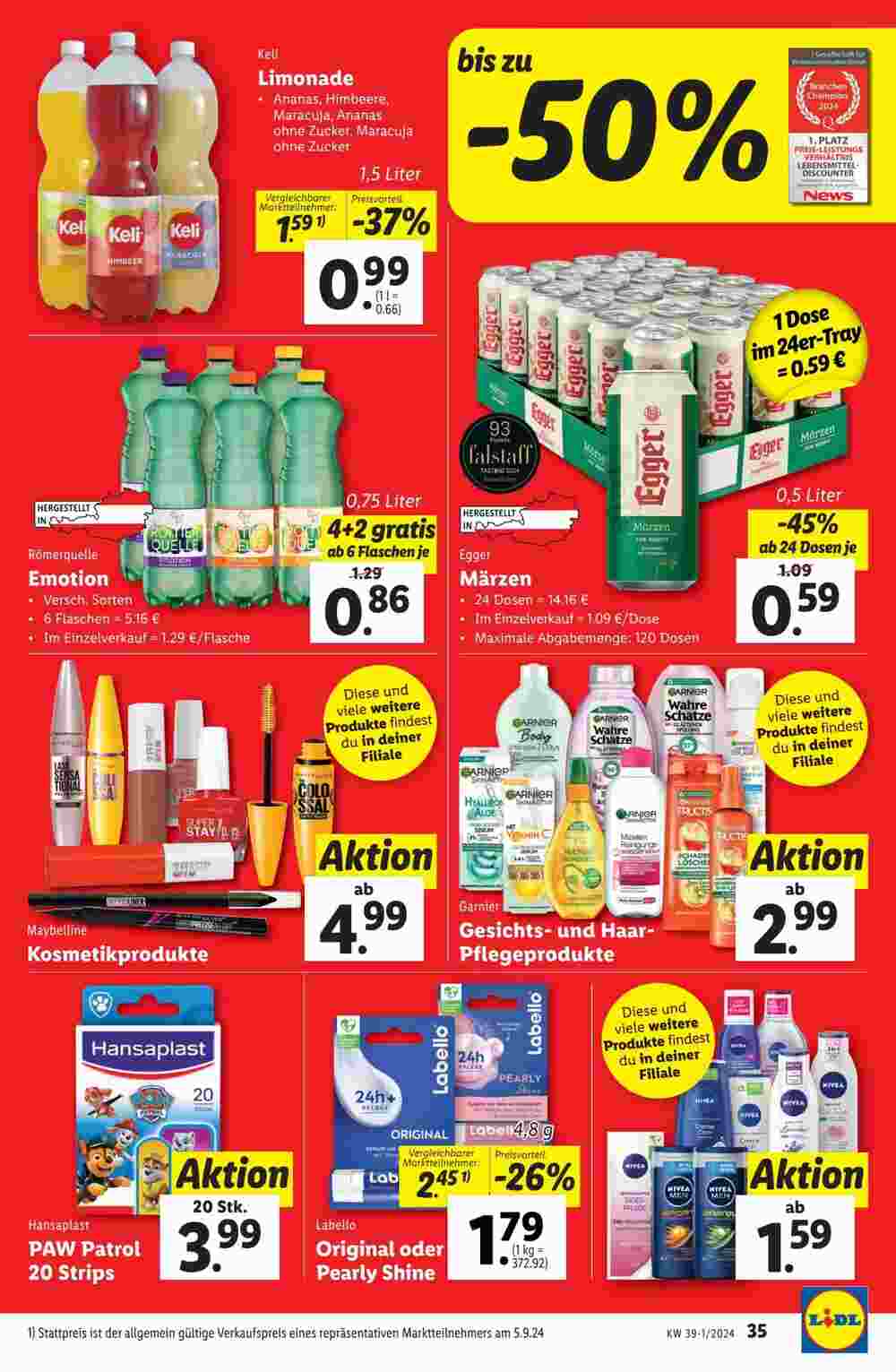 Lidl Flugblatt (ab 19.09.2024) - Angebote und Prospekt - Seite 39