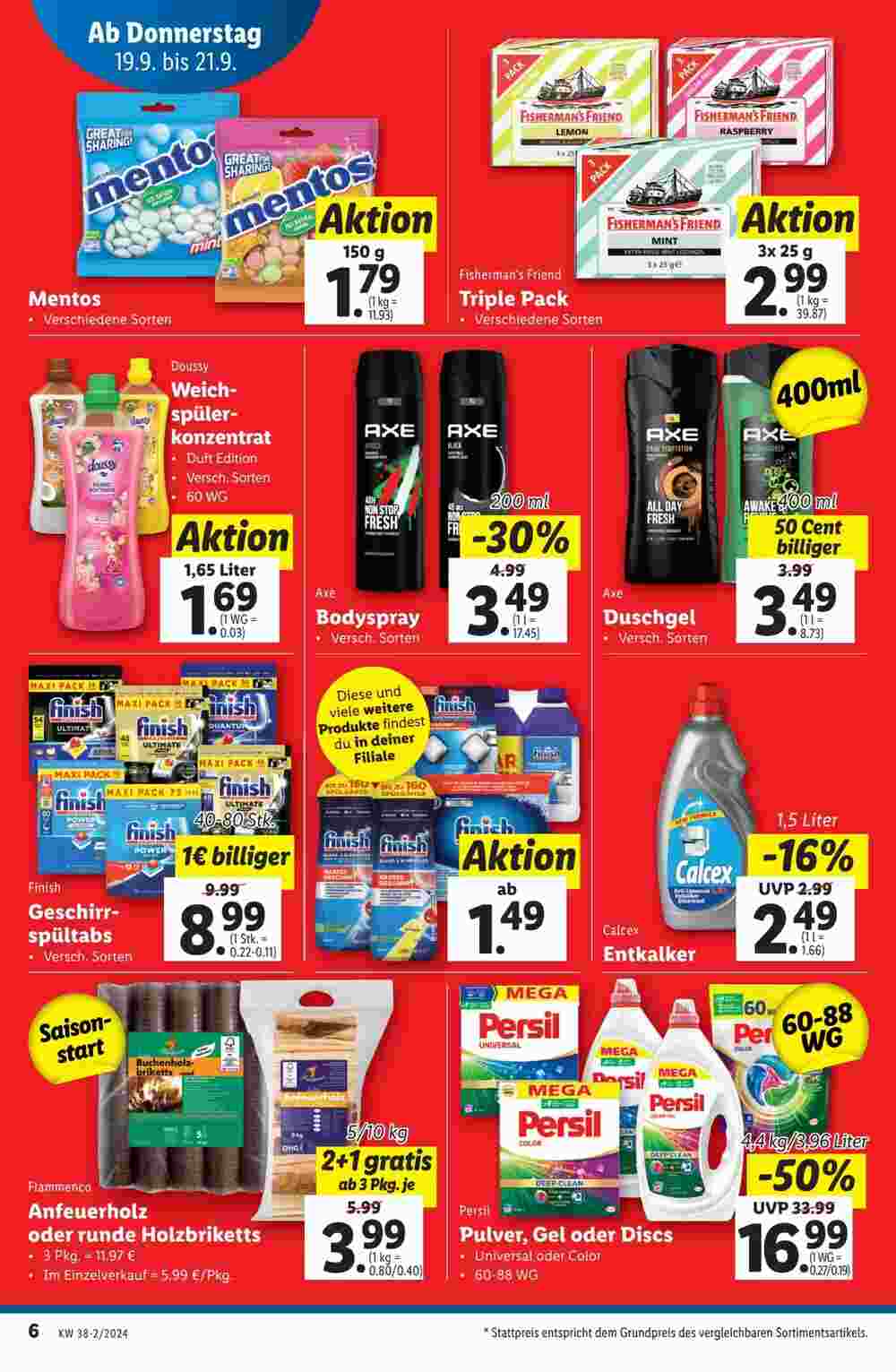 Lidl Flugblatt (ab 19.09.2024) - Angebote und Prospekt - Seite 6