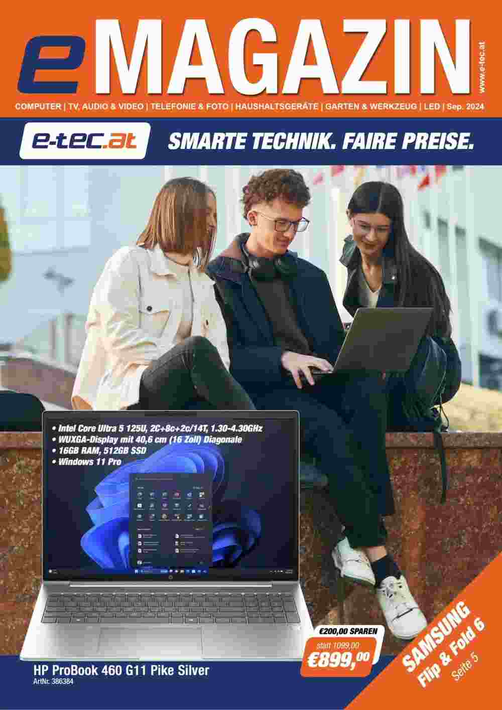 e-tec Flugblatt (ab 20.09.2024) - Angebote und Prospekt - Seite 1