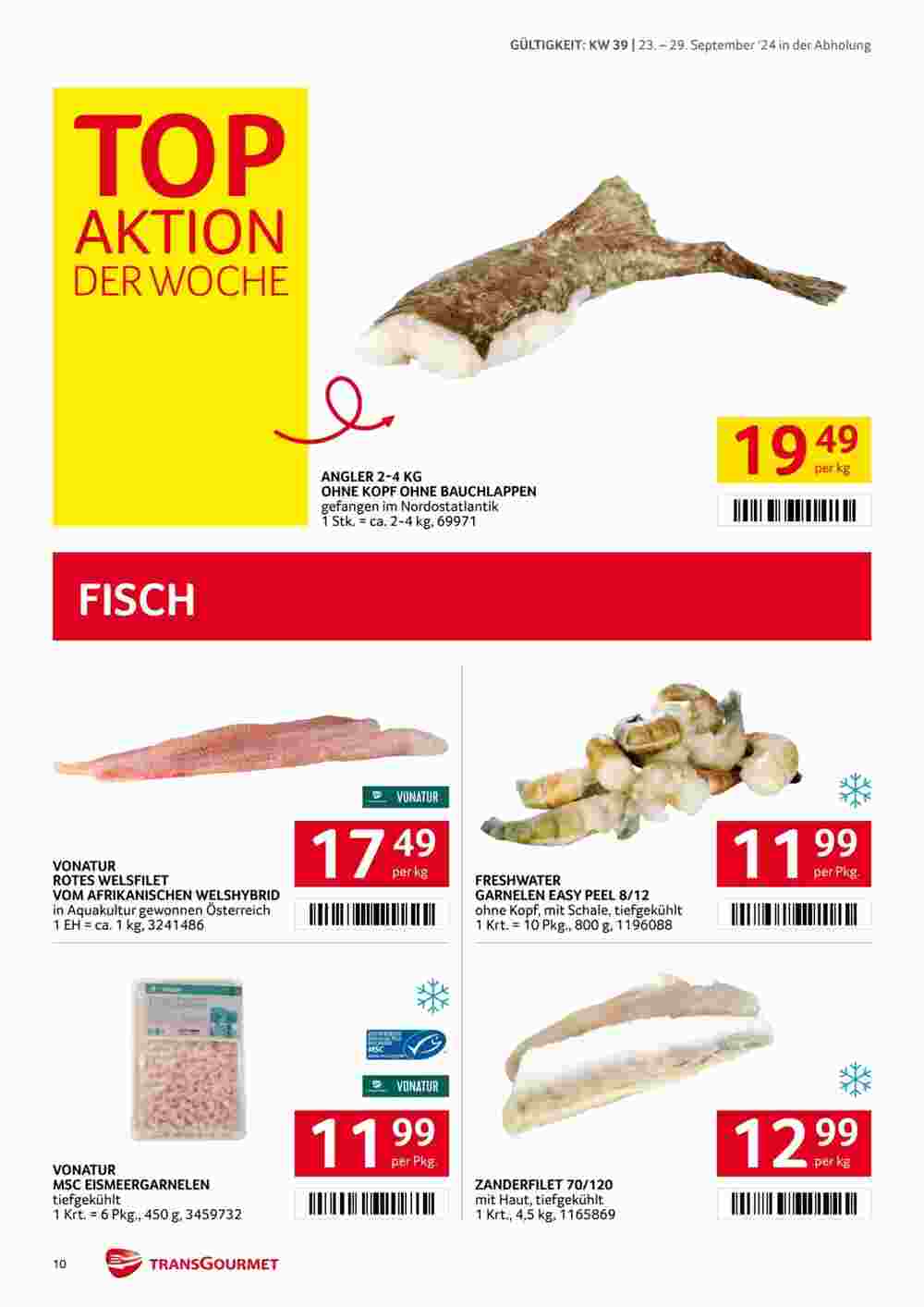 Transgourmet Flugblatt (ab 23.09.2024) - Angebote und Prospekt - Seite 10