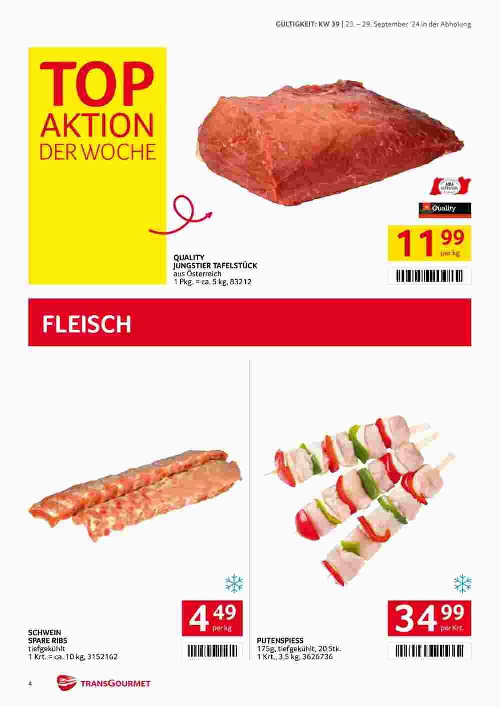 Transgourmet Flugblatt (ab 23.09.2024) - Angebote und Prospekt - Seite 4