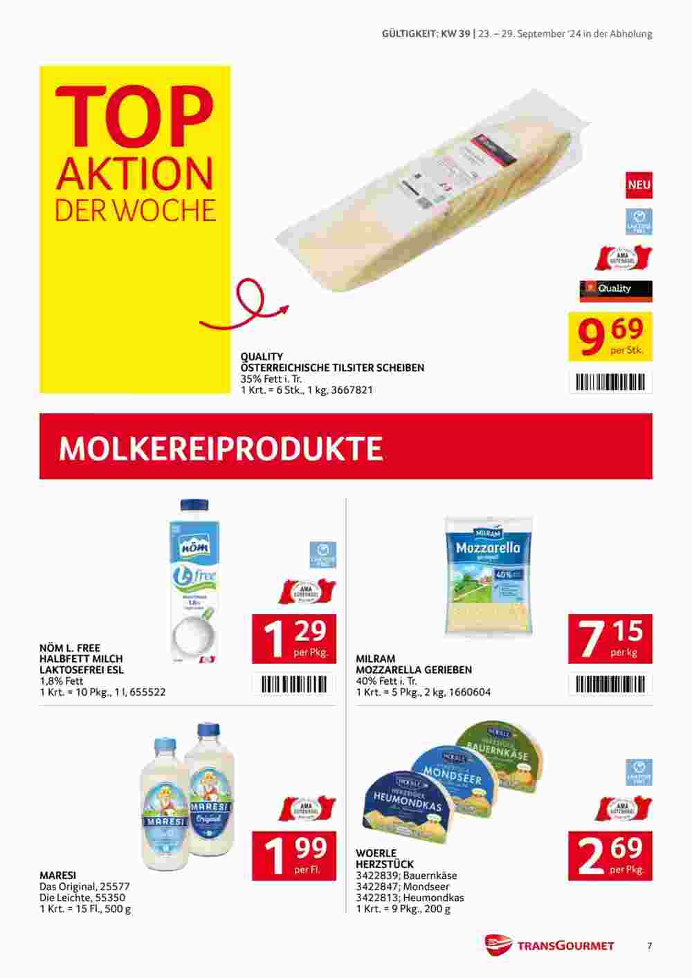 Transgourmet Flugblatt (ab 23.09.2024) - Angebote und Prospekt - Seite 7