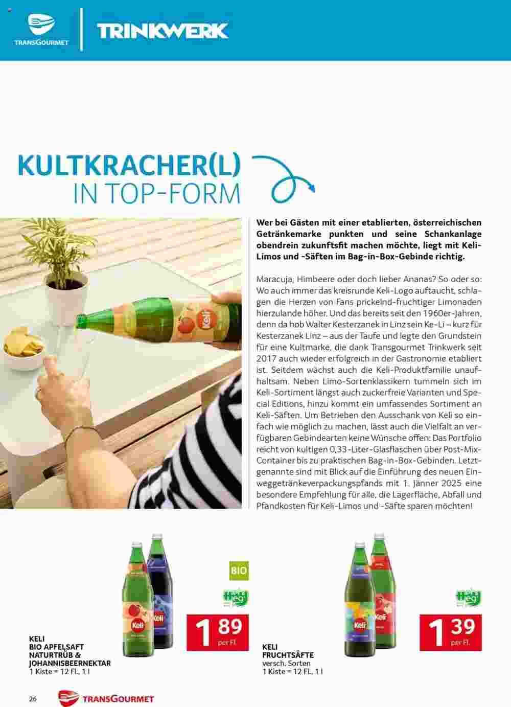 Transgourmet Flugblatt (ab 23.09.2024) - Angebote und Prospekt - Seite 26