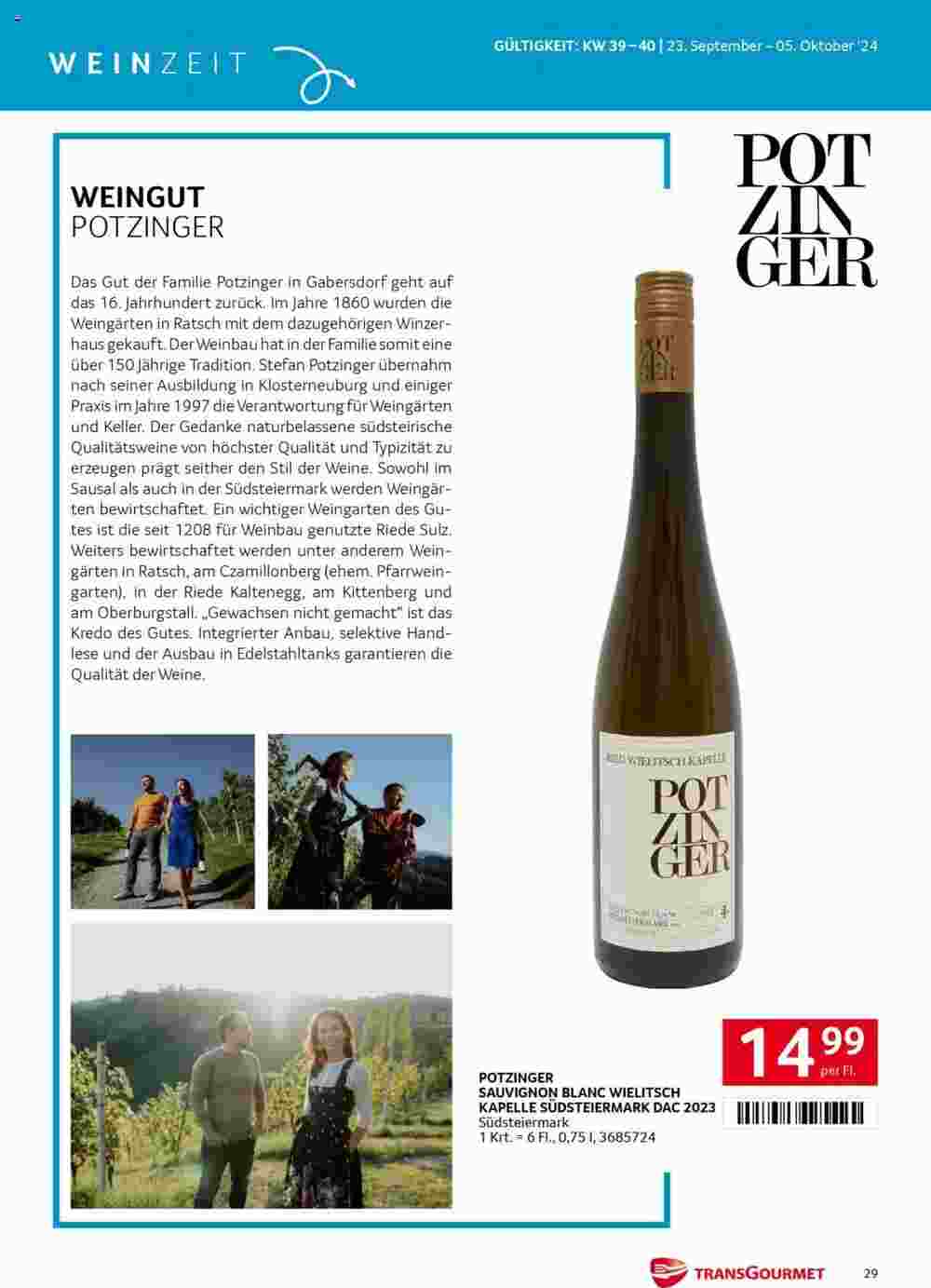 Transgourmet Flugblatt (ab 23.09.2024) - Angebote und Prospekt - Seite 29