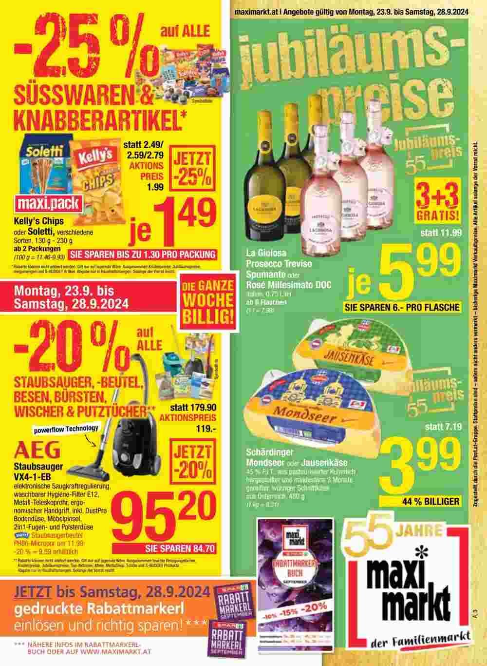 Maximarkt Flugblatt (ab 23.09.2024) - Angebote und Prospekt - Seite 1