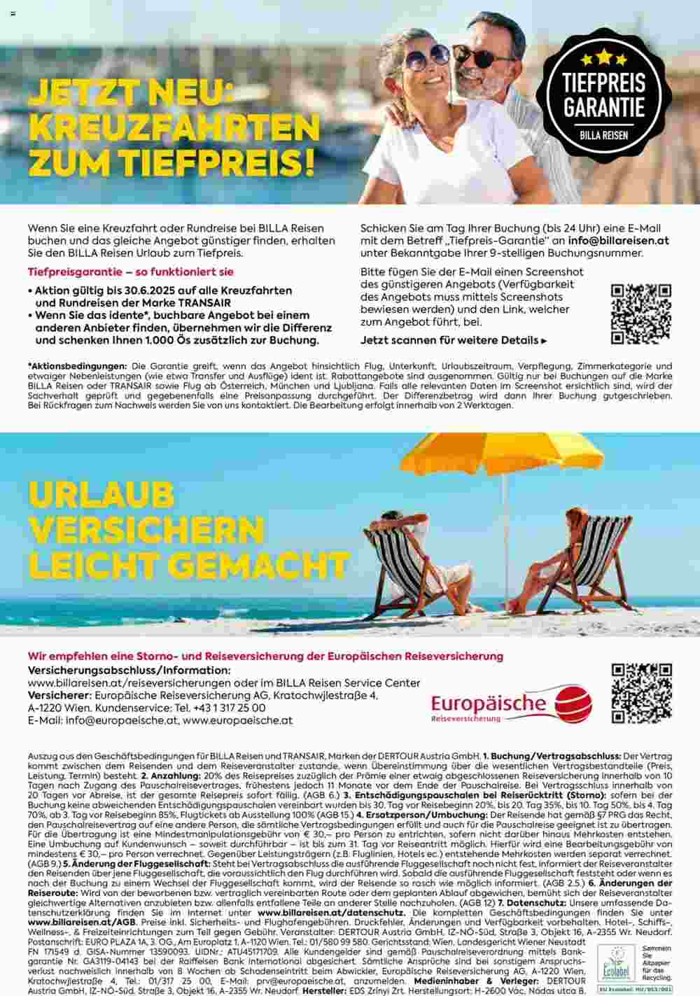 Billa Reisen Flugblatt (ab 26.09.2024) - Angebote und Prospekt - Seite 2