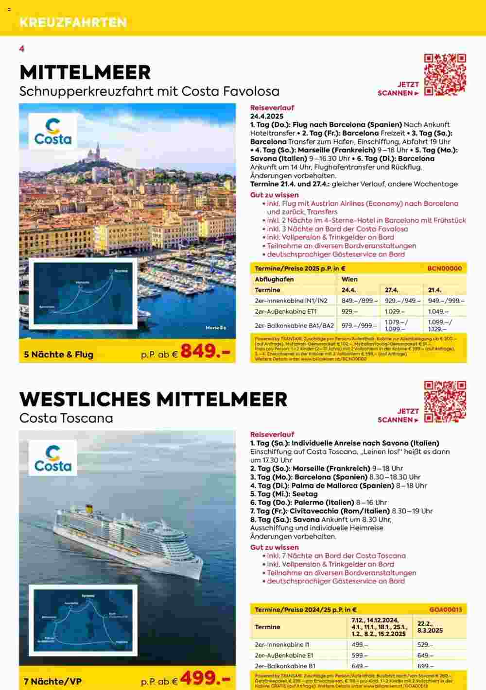 Billa Reisen Flugblatt (ab 26.09.2024) - Angebote und Prospekt - Seite 4