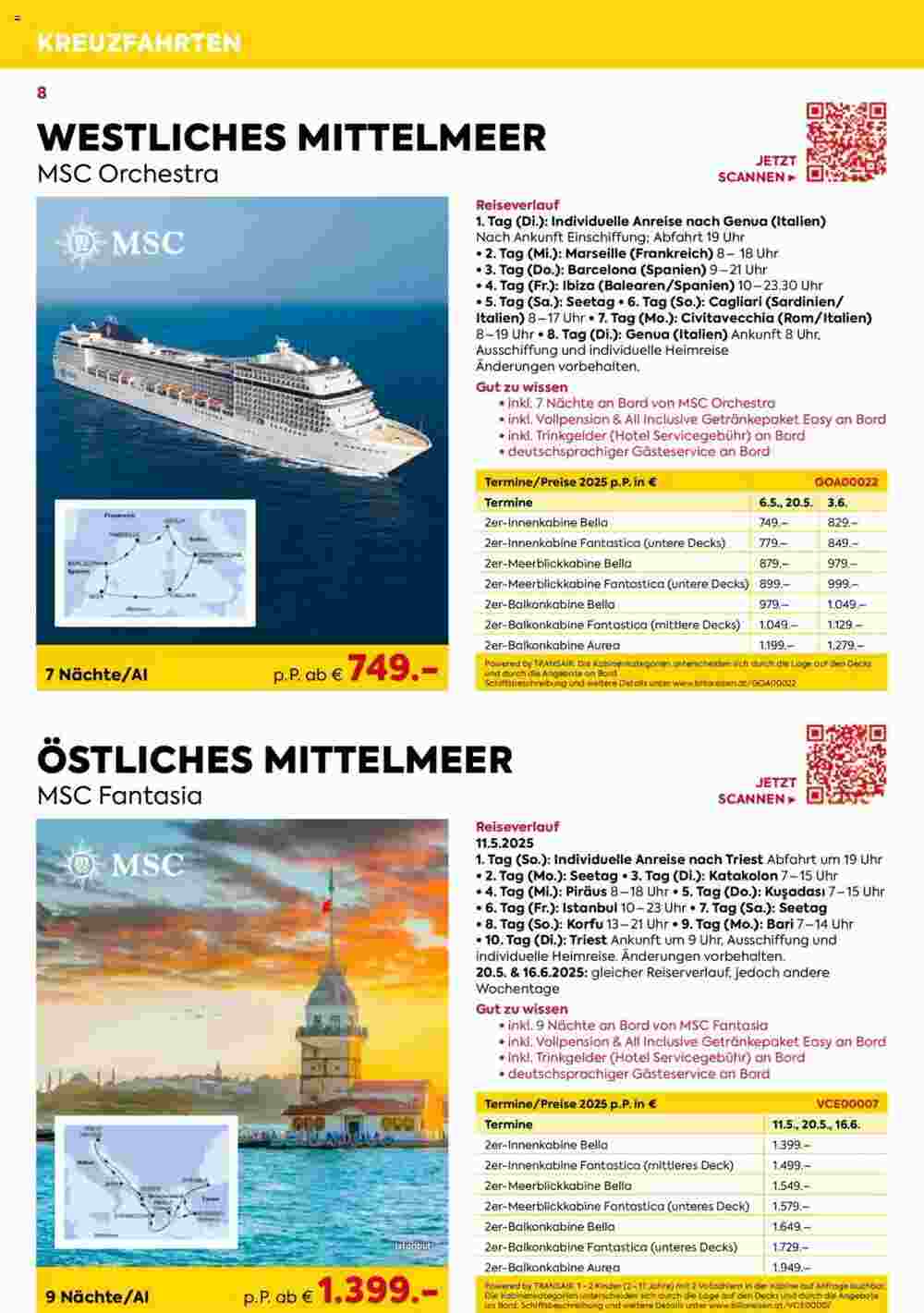 Billa Reisen Flugblatt (ab 26.09.2024) - Angebote und Prospekt - Seite 8