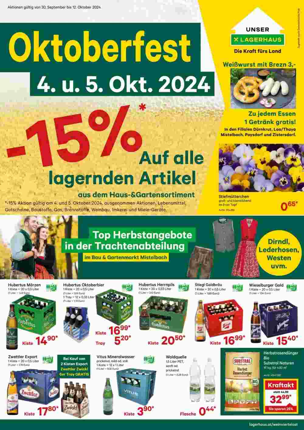 Lagerhaus Flugblatt (ab 30.09.2024) - Angebote und Prospekt - Seite 1