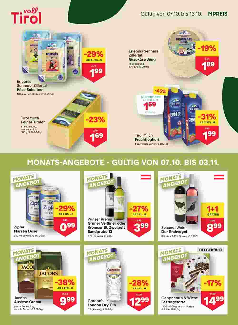 MPreis Flugblatt (ab 07.10.2024) - Angebote und Prospekt - Seite 3