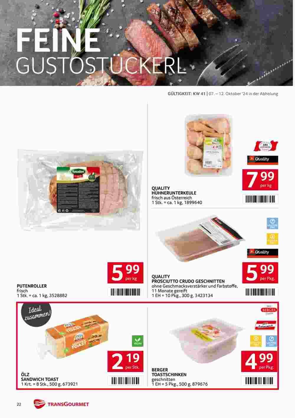 Transgourmet Flugblatt (ab 07.10.2024) - Angebote und Prospekt - Seite 20