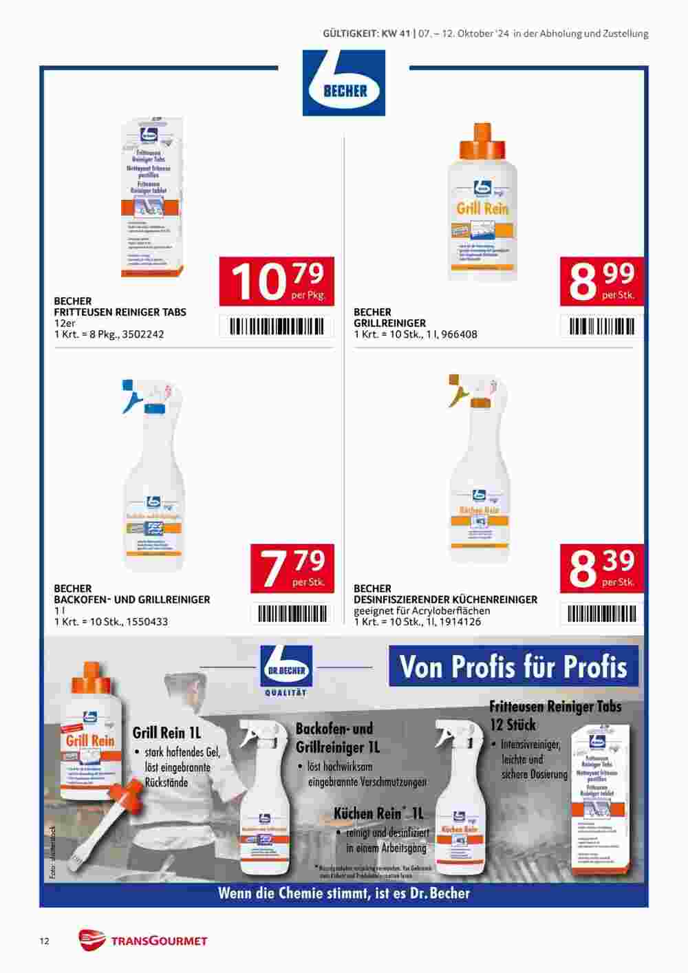 Transgourmet Flugblatt (ab 07.10.2024) - Angebote und Prospekt - Seite 12