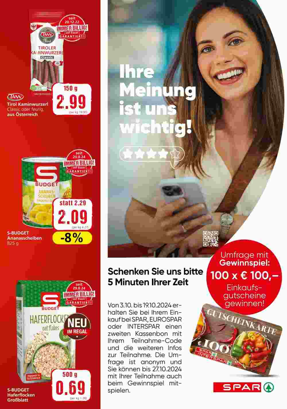 Spar Flugblatt (ab 10.10.2024) - Angebote und Prospekt - Seite 15