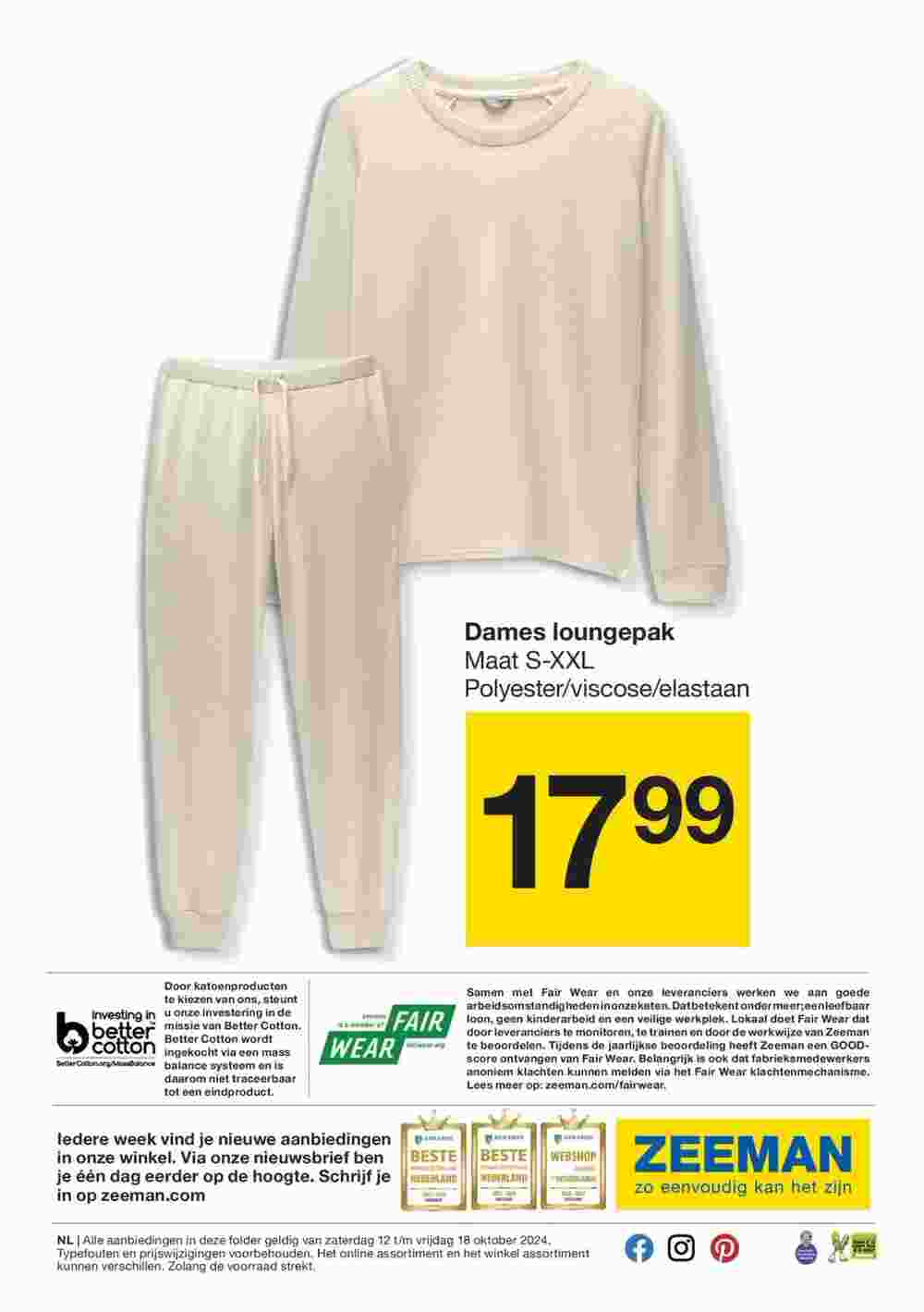 Zeeman Flugblatt (ab 12.10.2024) - Angebote und Prospekt - Seite 15