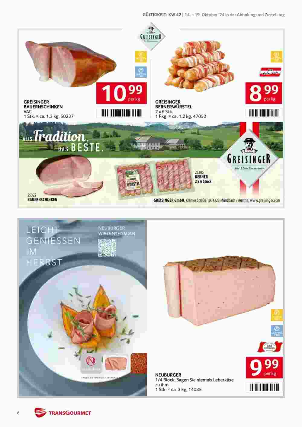 Transgourmet Flugblatt (ab 14.10.2024) - Angebote und Prospekt - Seite 6