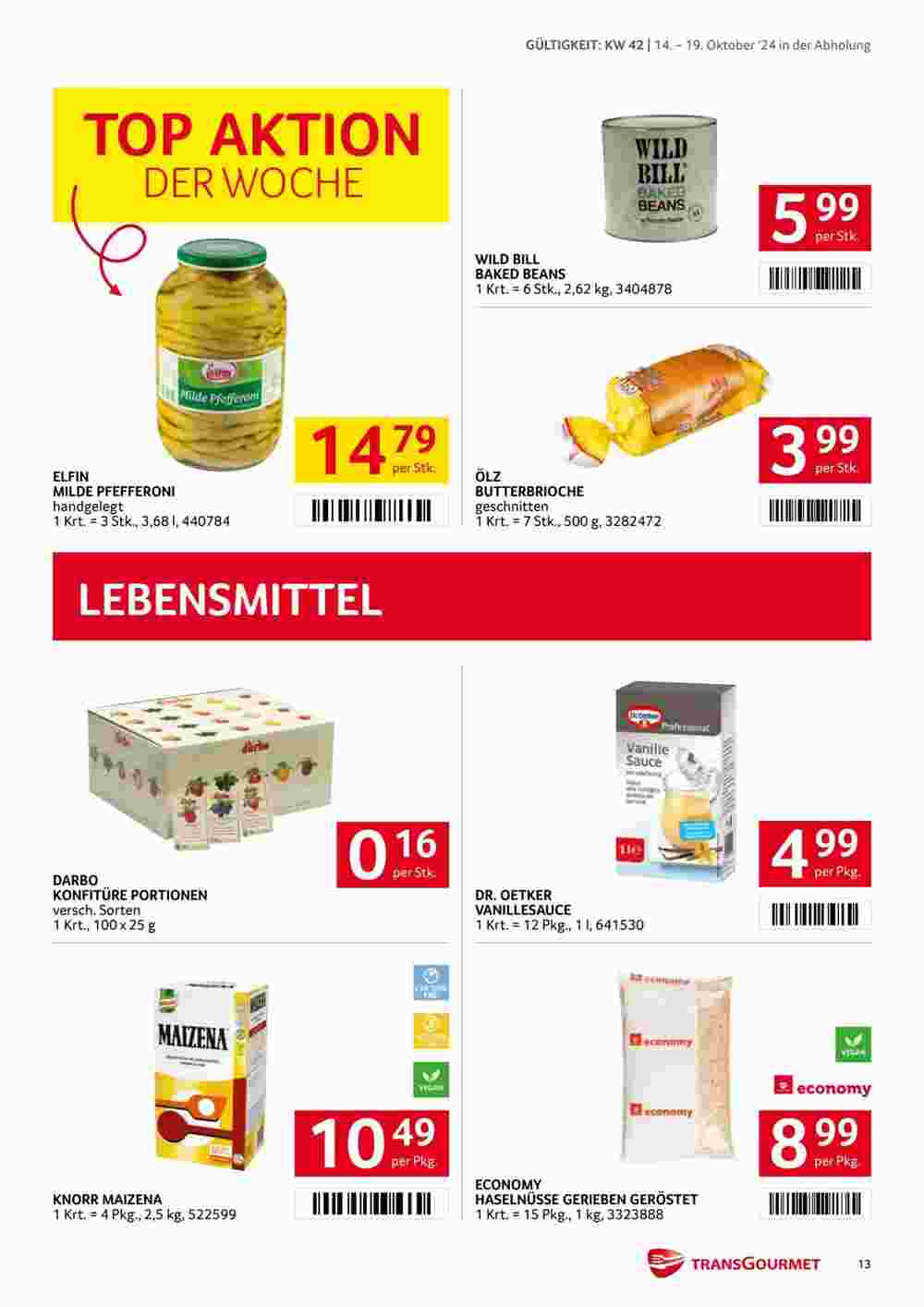 Transgourmet Flugblatt (ab 14.10.2024) - Angebote und Prospekt - Seite 13