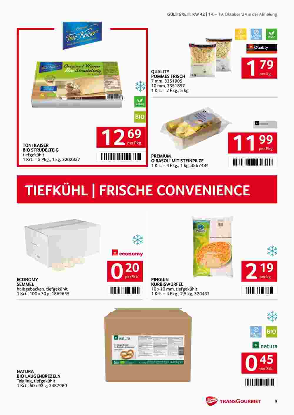 Transgourmet Flugblatt (ab 14.10.2024) - Angebote und Prospekt - Seite 9