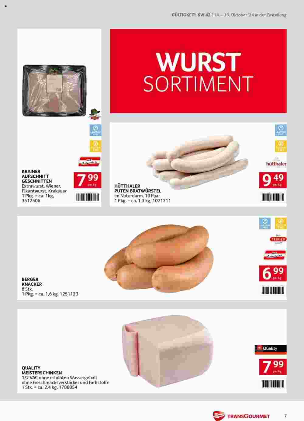 Transgourmet Flugblatt (ab 14.10.2024) - Angebote und Prospekt - Seite 7