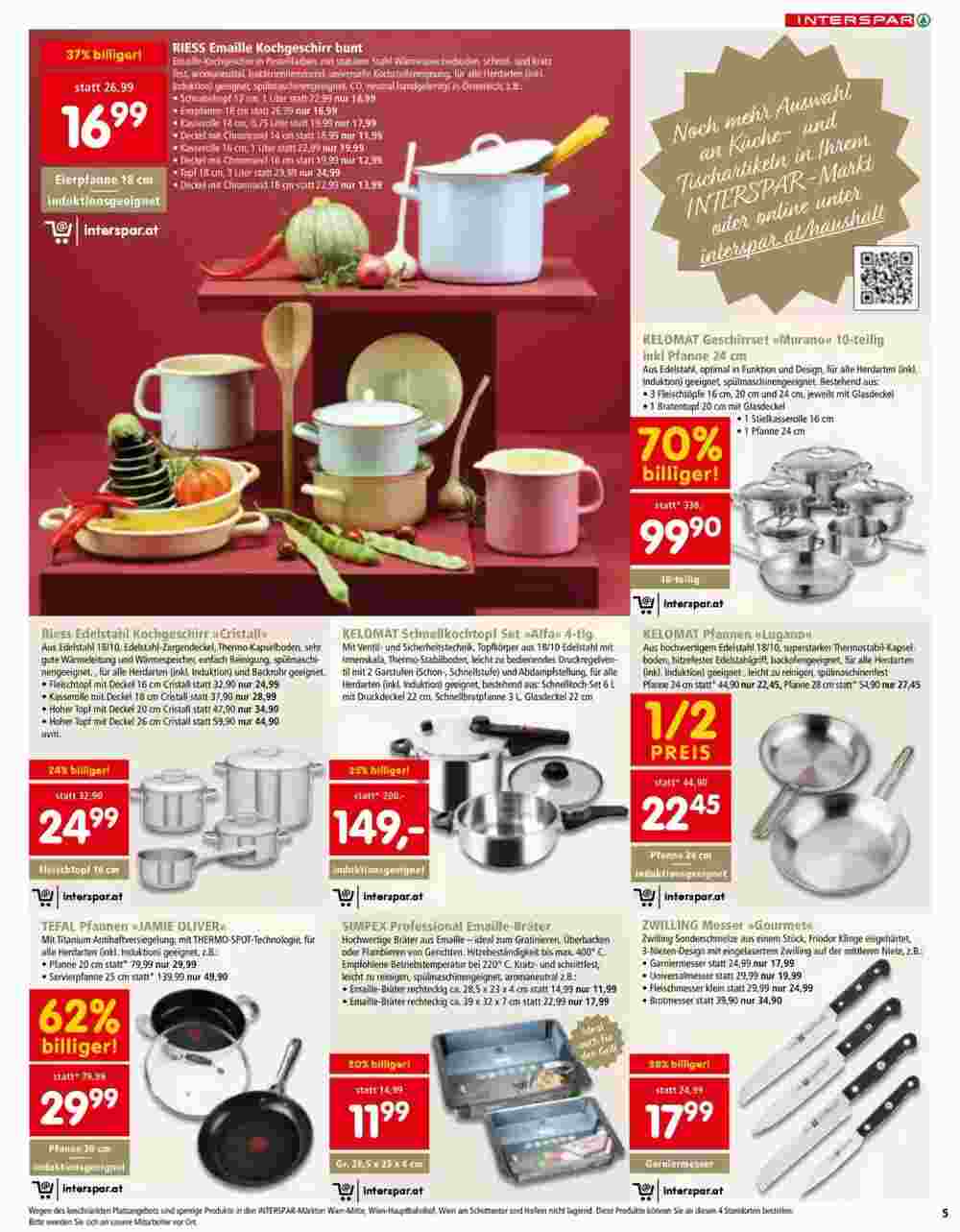 Interspar Restaurant Flugblatt (ab 15.10.2024) - Angebote und Prospekt - Seite 5