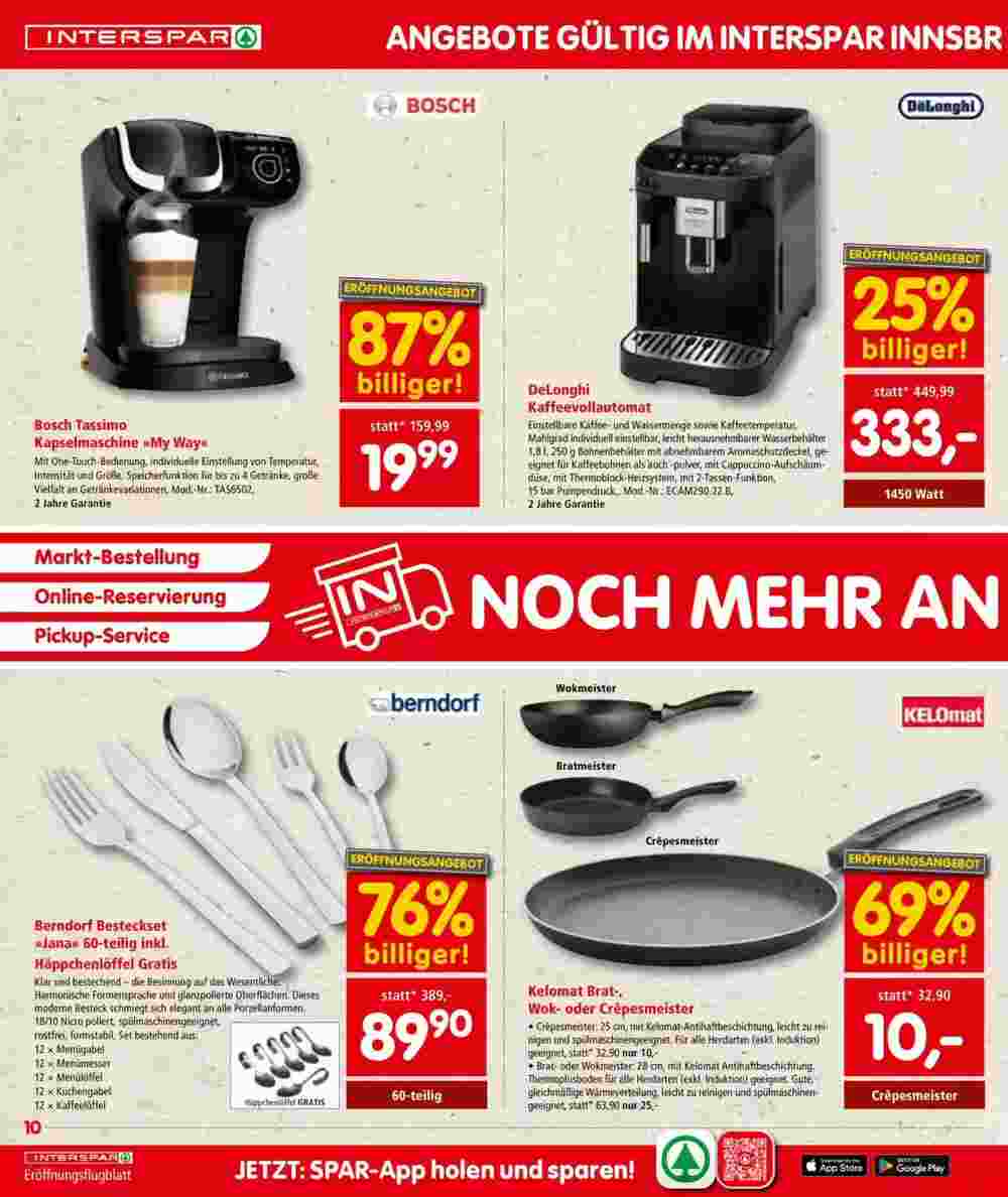 Interspar Restaurant Flugblatt (ab 15.10.2024) - Angebote und Prospekt - Seite 10